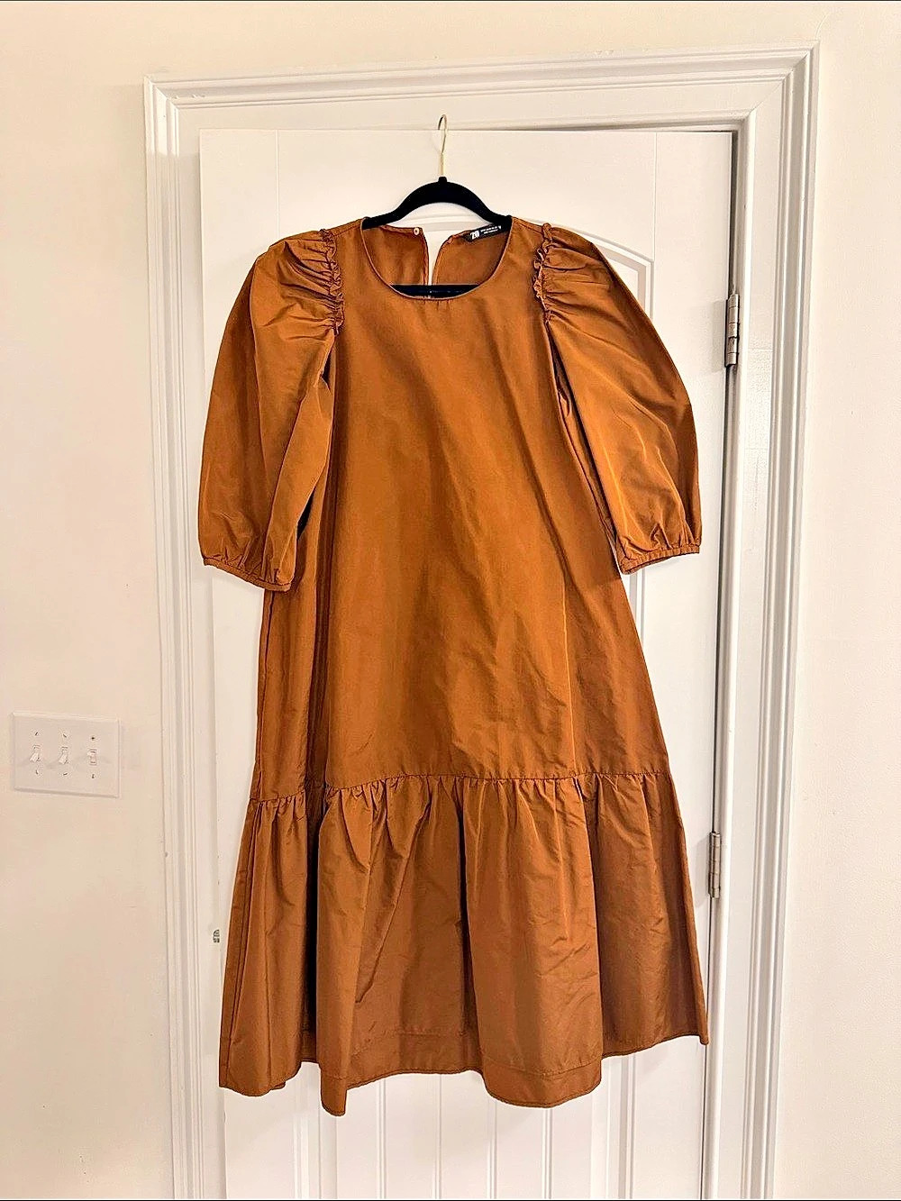 Zara Brown Mini Dress Size Medium Like New